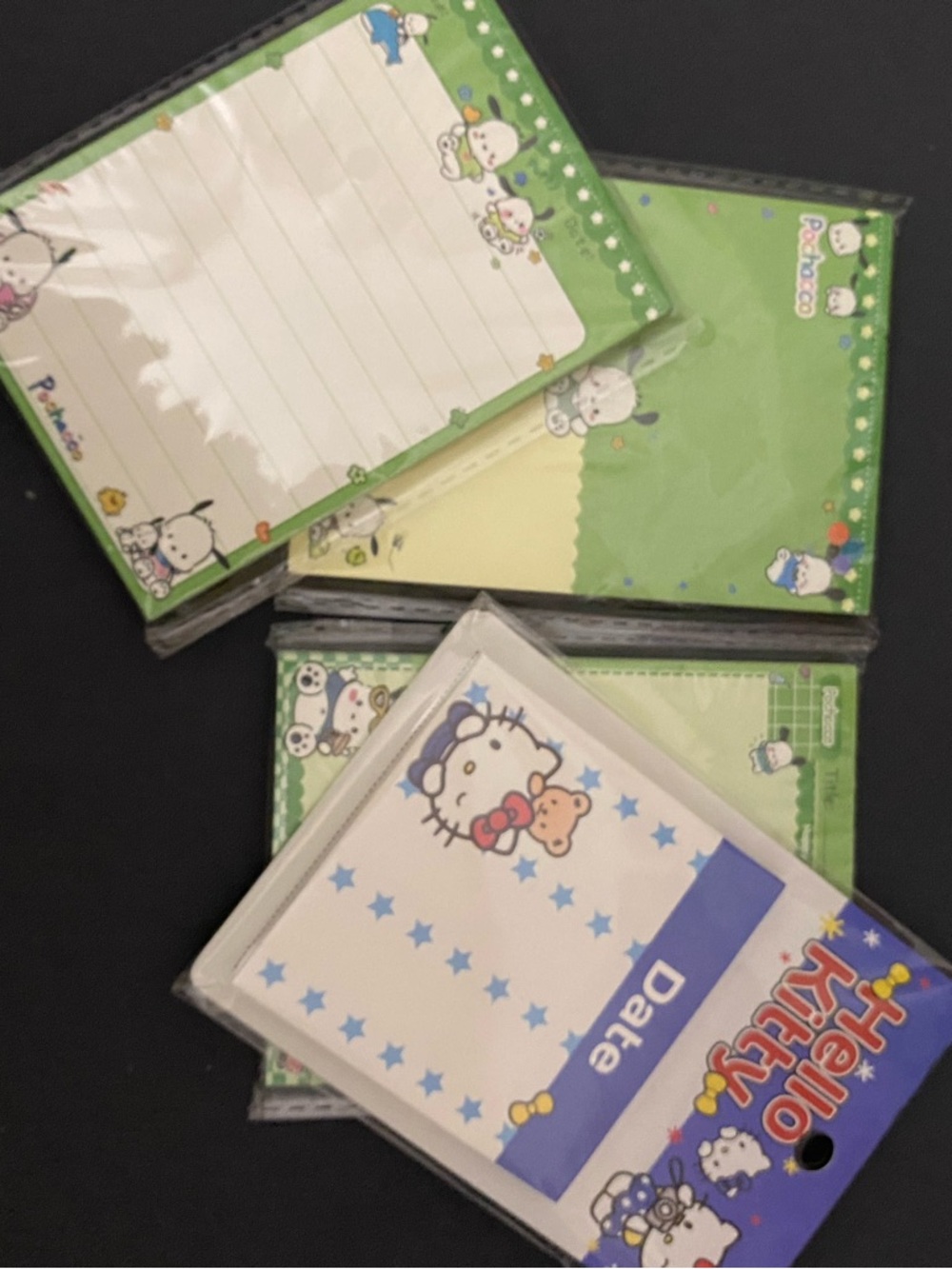 Hello Kitty & Pochacco Sticky Note Pads - Party Favor Notepads